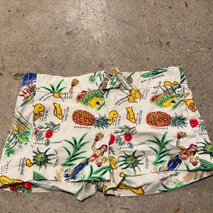Hawaiian island Jcrew print shorts 00